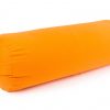 Oranžinė grikių lukštų pagalvėlė jogai Zafu LT_Orange buckwheat hulls yoga pillow