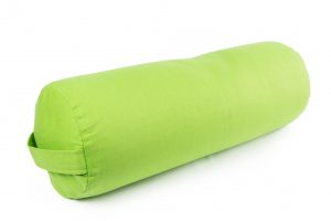 Žalia jogos pagalvėlė (pufas) "Cilindras"_Green yoga pillow