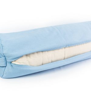 Žydra jogos pagalvė_Light blue yoga pillow